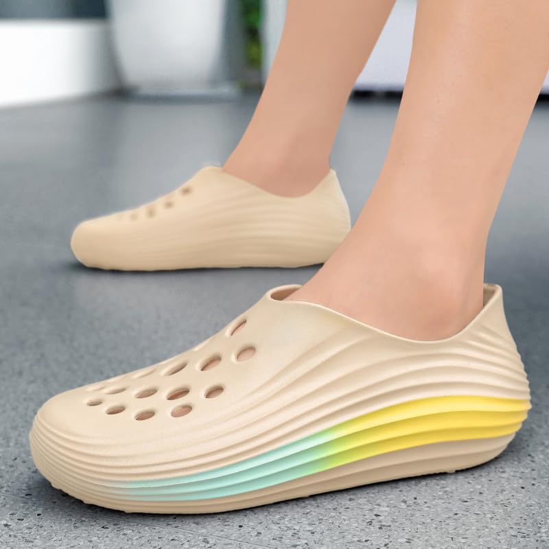 Image of Men's Summer Clog Garden Shoes Adult Outdoor Sports Walking Sandals Water Beach Shoes Casual Slippers Lightweight Breathable Cool Slippers Comfortable and Fashionable Suitable for Daily Wear