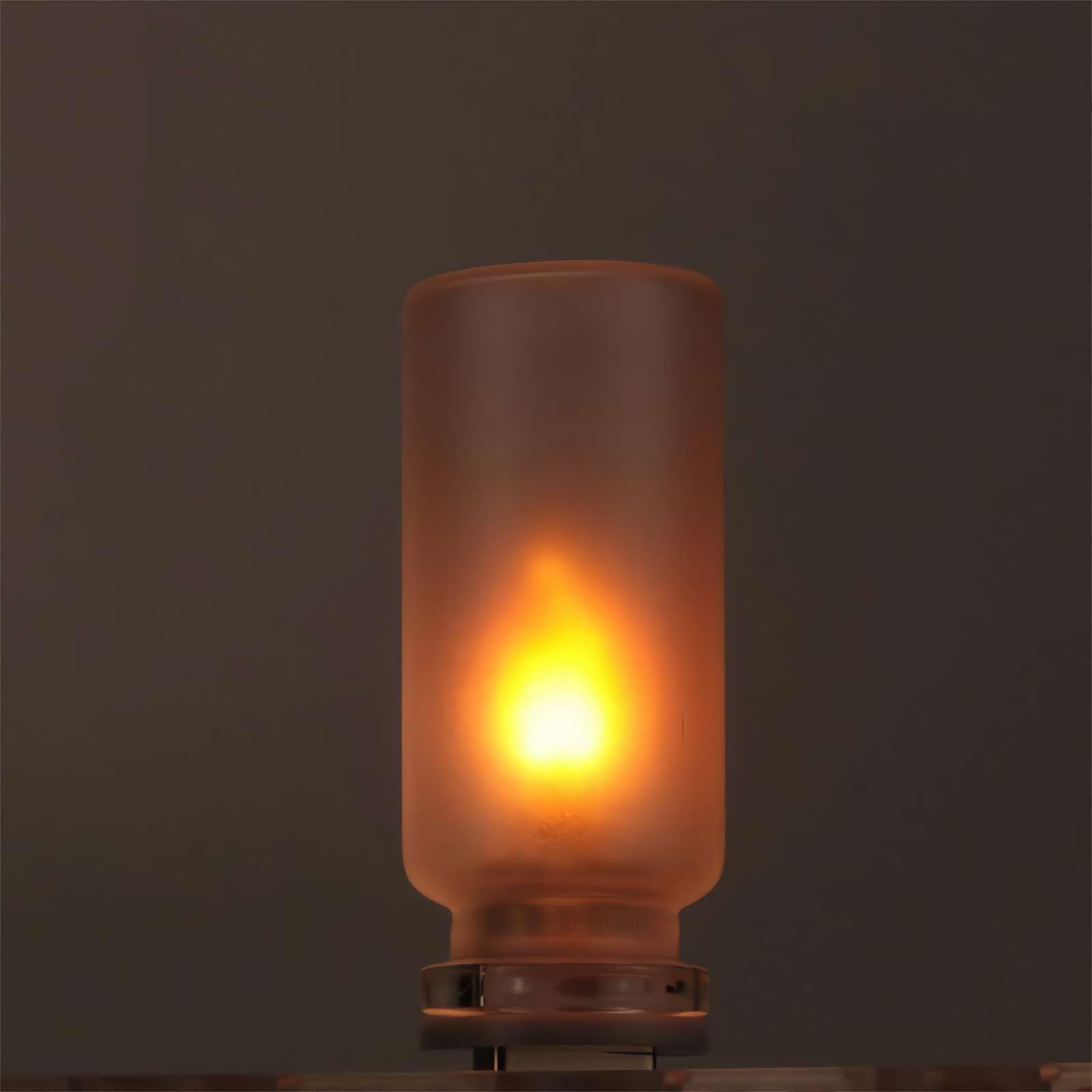 Cikiki Dancing Flame USB Car Light,Halloween Flickering Flame USB Interior Car Lights,Mini LED Bulb for Camping, Party, Bedroom, Desktop Decoration