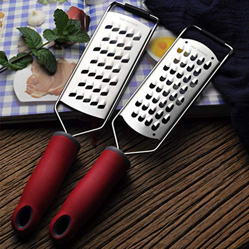 Hemoton Grater de aço inoxidável com alça para cortador de vegetais manual de queijo de alho de geng