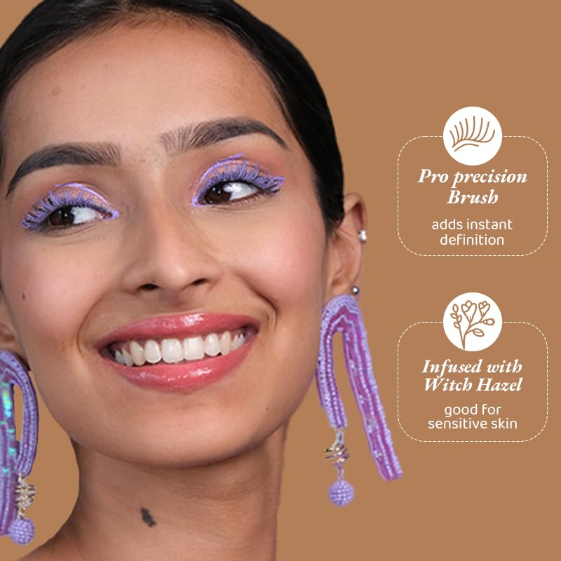 Image of Elitty Pop Colored Lush Lashes Mascara - Ok Boomer (Lilac), Waterproof, Smudge proof, Curling and lengthening, Infused with Witch Hazel and Almond Oil, Vegan & Cruelty Free -5 ML Each