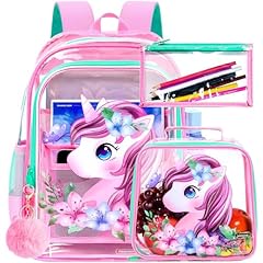 Uv Printing Butterfly Unicorn Clear Backpack