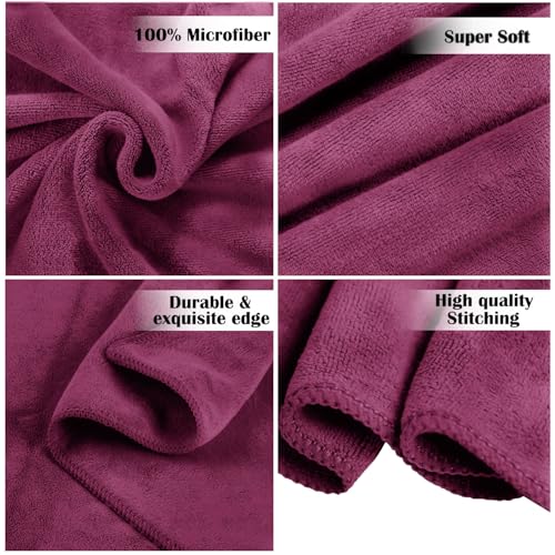 Image of Sassoon Venir Microfiber 1 Piece Men Bath Towel 450 GSM (80x160cm, Chestnut Color) Ultra Soft Material, Towel for Daily use