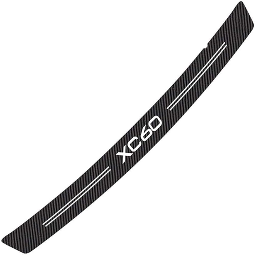 Plaque seuil coffre carbone Volvo XC60 protection pare-chocs au design premium