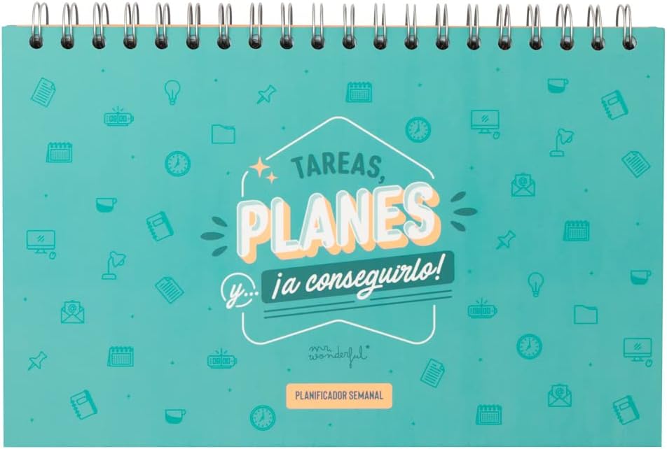 Mr. Wonderful Planificador semanal - Tareas, planes y a conseguirlo, MULTI