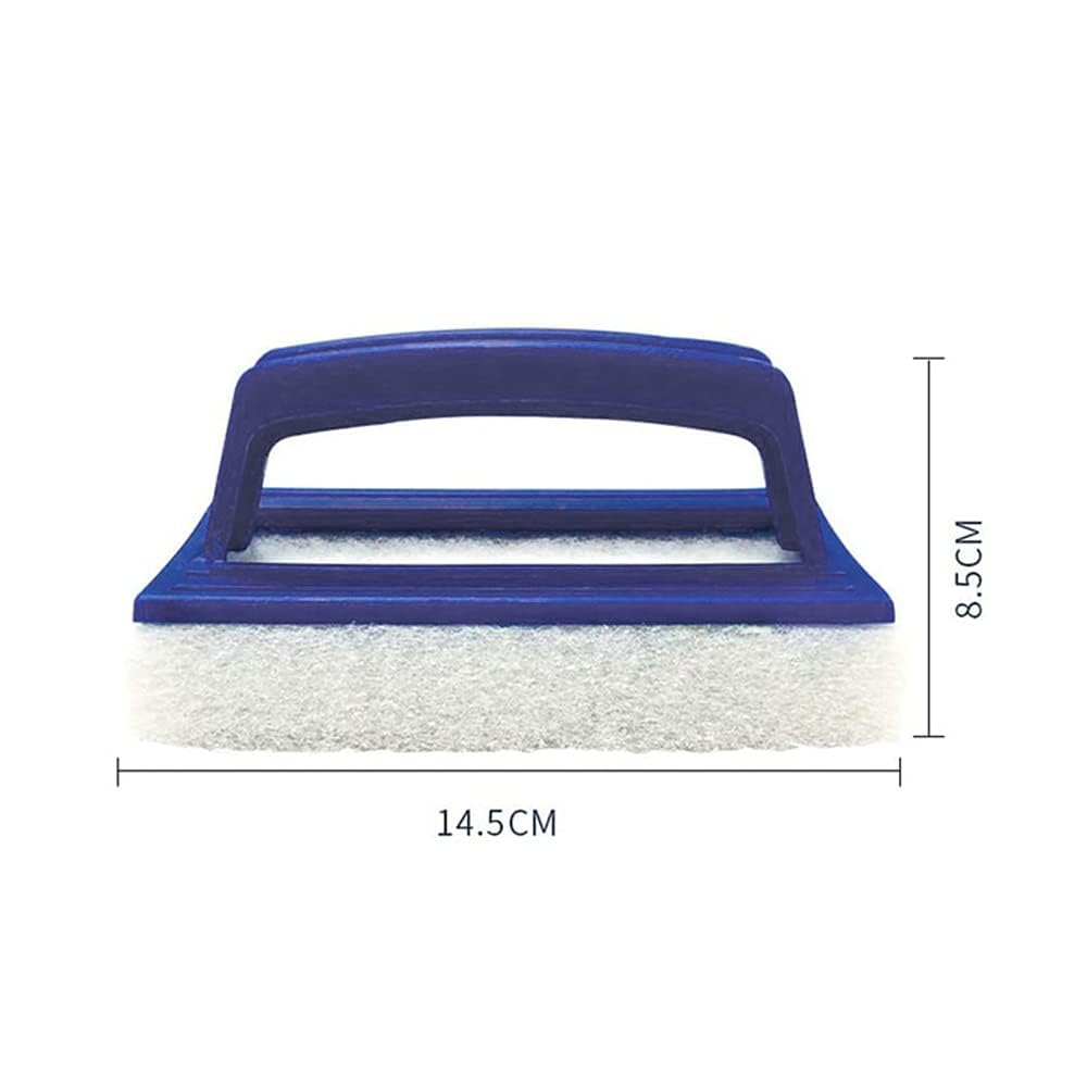 4 Stück Pool Schwamm Bürsten, Pool Bürsten Set, Pool Reinigungsbürste, Schwimmbadbürste mit Griff, Poolreinigung Handschrubber Algenbürste für Spa, Badewannen, Poolflecken und Schmutz