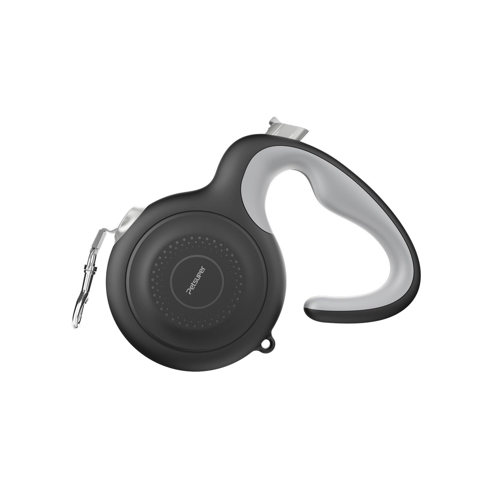 Laisse rétractable pour chien avec câble anti-mastication robuste noir PL03