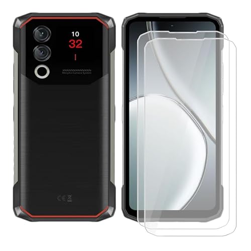 HGJTFANY Vidro temperado para Doogee Blade 10 MAX (6,56"), [2 Pack protetor de ecrã], dureza 9H, anti-impressões digitais, sem bolhas, película protetora de vidro temperado para Doogee Blade 10 MAX
