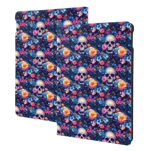 Étui iPad 10.2 avec veille automatique et imprimé floral coloré