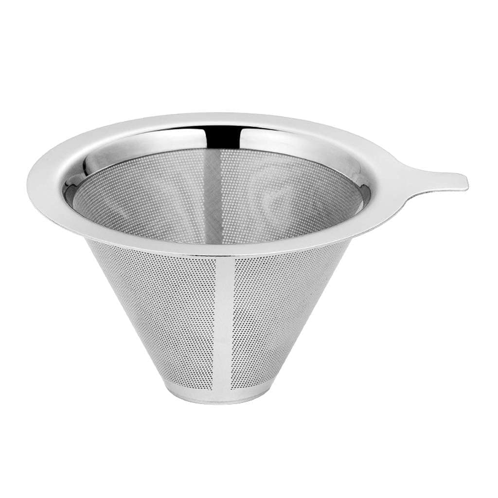 Maxxlite Pour Over Coffee Filter, Coffee Dripper, Paperless Mess Stainless Steel Coffee Filter, Maker One to Two Cup Coffee, Keeping Nature Coffee Flavour, Easy to Use and Clean
