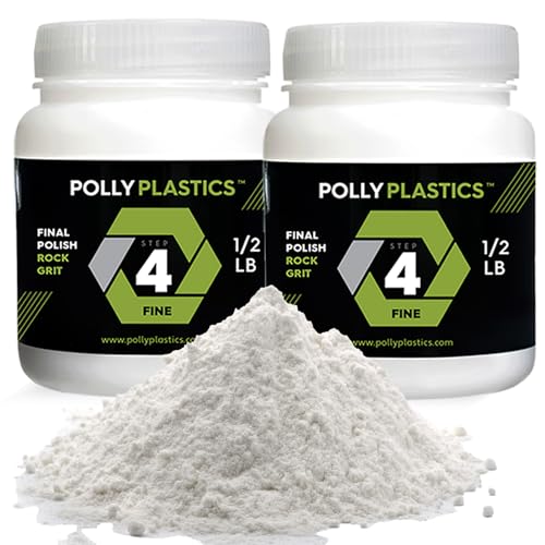 Polly Plastics Rock Tumbler Grit Refill (2 Pack)