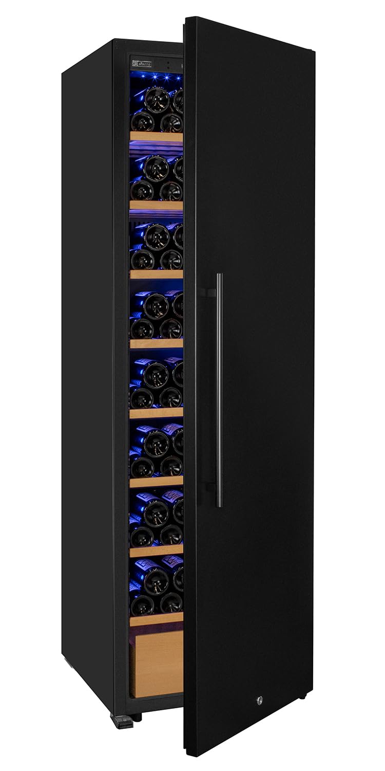 Allavino Single Zone Wine Vault with Solid Black Right Hinge Door KWR-8185-1SDR
