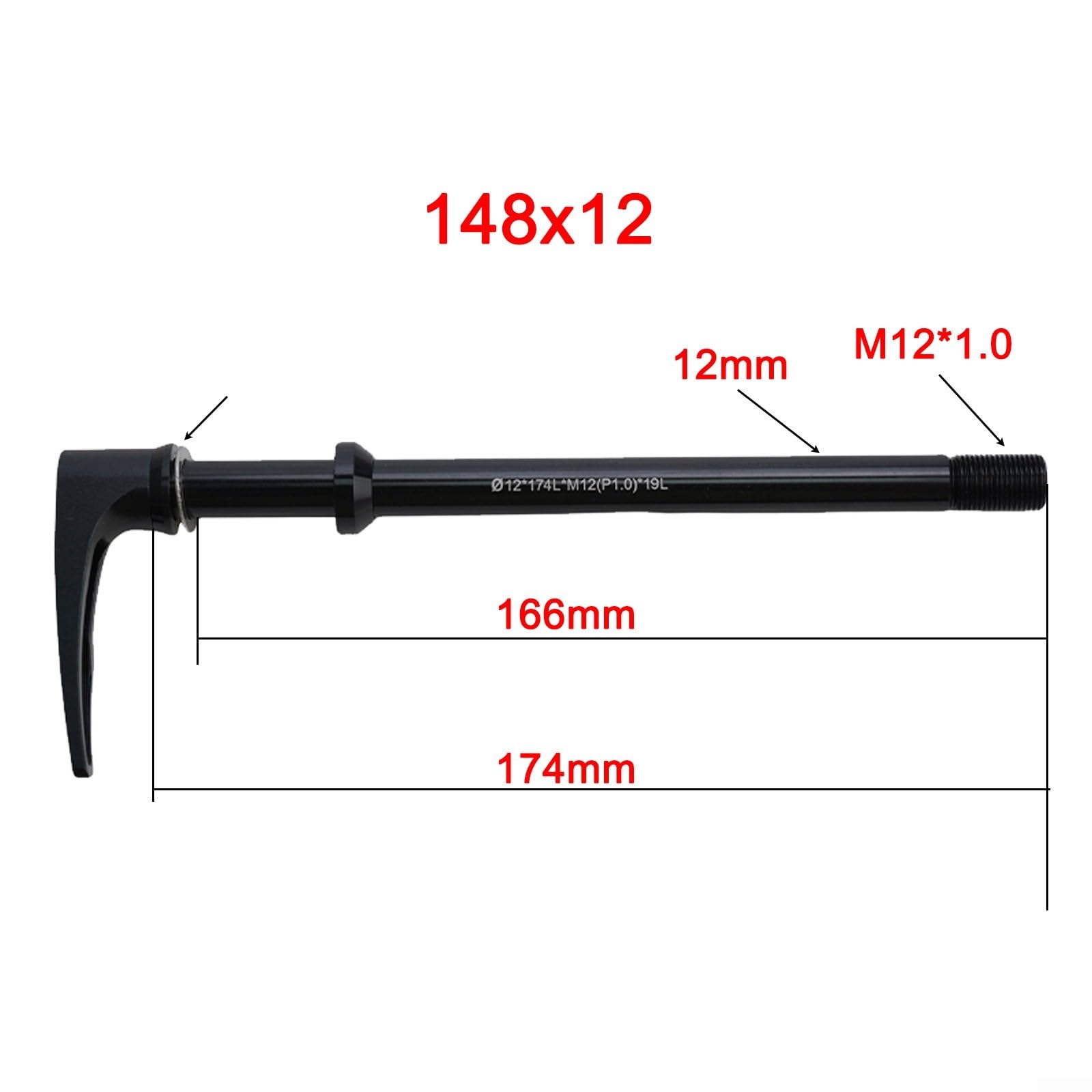 Amazon.co.jp: 自転車用スルーアクスルレバー 142x12mm 対応 軽量