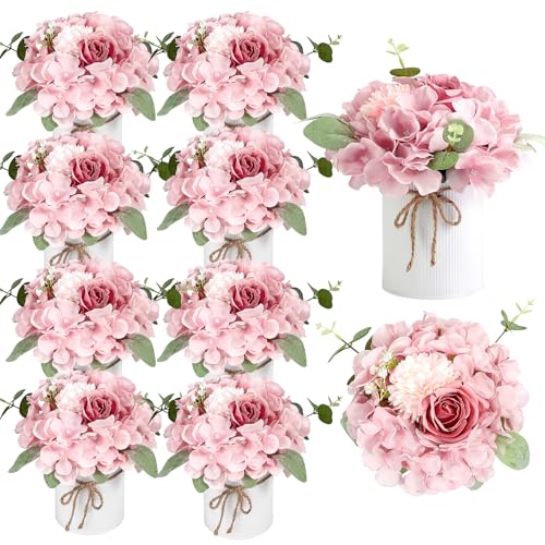 Auihiay 10PCS Flower Table Centerpieces, Hydrangea...