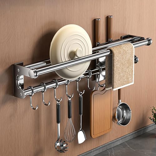 Étagère murale à couteaux 2 PC pour optimiser une petite cuisine - 8