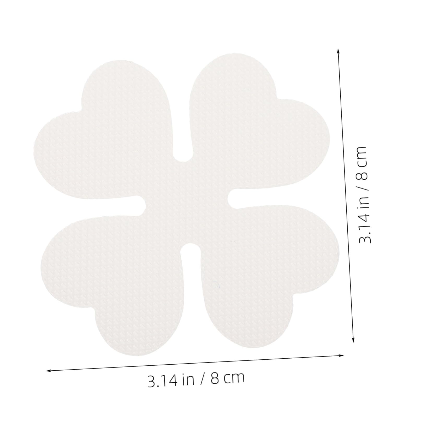 Anneome 12pcs Non-Slip Bathtub Stickers Anti-Slip Floral Stickers for Bathroom Decor Shower Floor Grip Decals Transparent Clover Design for Bathtubs Stairs Floors