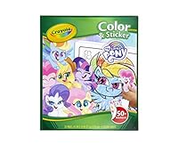Crayola Color & Sticker Book, My Little Pony, Themed Line Art Pages, Color with My Little Pony, Includes Stickers!