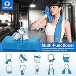 Sukeen 4 Pack Cooling Towels (40"x12"), Cooling Neck Wraps, Ice Towel, Soft Breathable Chilly Towel,Microfiber Towel for Yoga,Sport,Running,Gym,Workout,Camping,Fitness,Workout & More Activities - Image 3