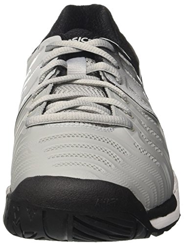 asics gel resolution 7 greyblackwhite men's shoes