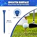 WINGOLFER Golf Tees,Professional Natural Bamboo Golf Tees 3-1/4 inch,Pack of 50,120 or 240 Premium Golf Tees Multiple Colors Reduce Side Spin and Friction,Durable & Stable Tee System(240pcs)