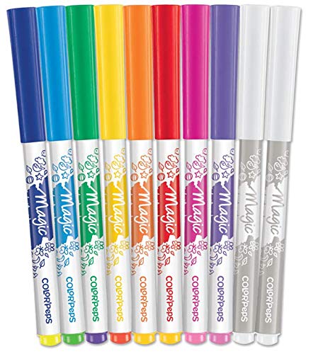 Maped - Filzstifte, Fasermaler COLOR’PEPS MAGIC - abgeschrägte, weiche Spitze - x10 Stifte + 2 magische Filzstifte