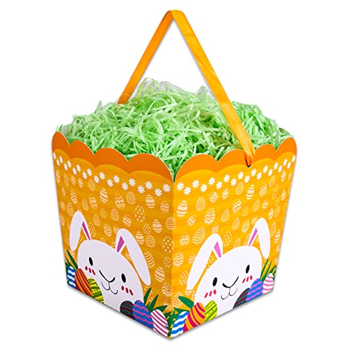 Hohomark Easter Basket Bag with Easter Basket Grass,Collapsible Easter Basket Gift Bag Hohomark Easter Basket Bag with Easter Basket Grass,Collapsible Easter Basket Gift Bag