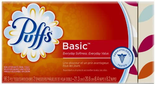 Puffs Basic Facial Tissue White - 96 CT