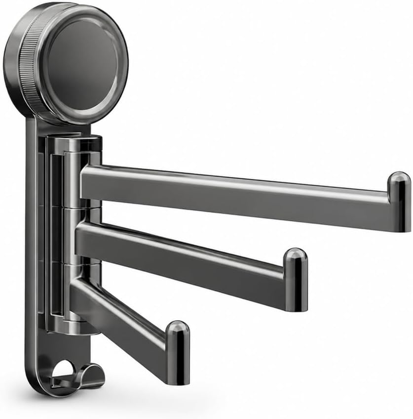 Suction Cup Swivel Towel Rack, Punch-Free Mounted Drying Holder