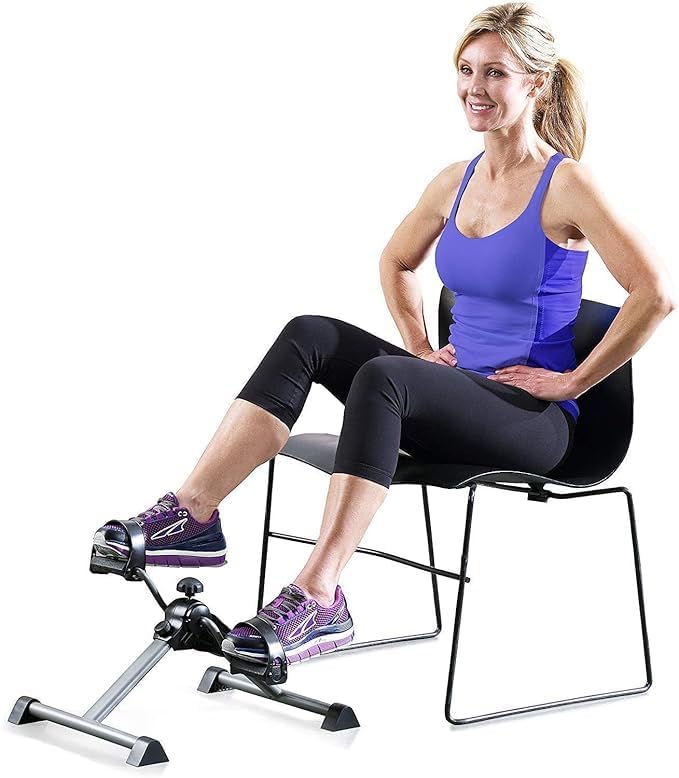 Hebezon Mini Pedal Exercise Cycle, Peddler Under Desk Bike with LCD Display for Arms and Legs Workout, Mini Foldable Bike, Gym Equipment for Home Workout, Adjustable Seat and Resistance (Pack of 1)-image-32