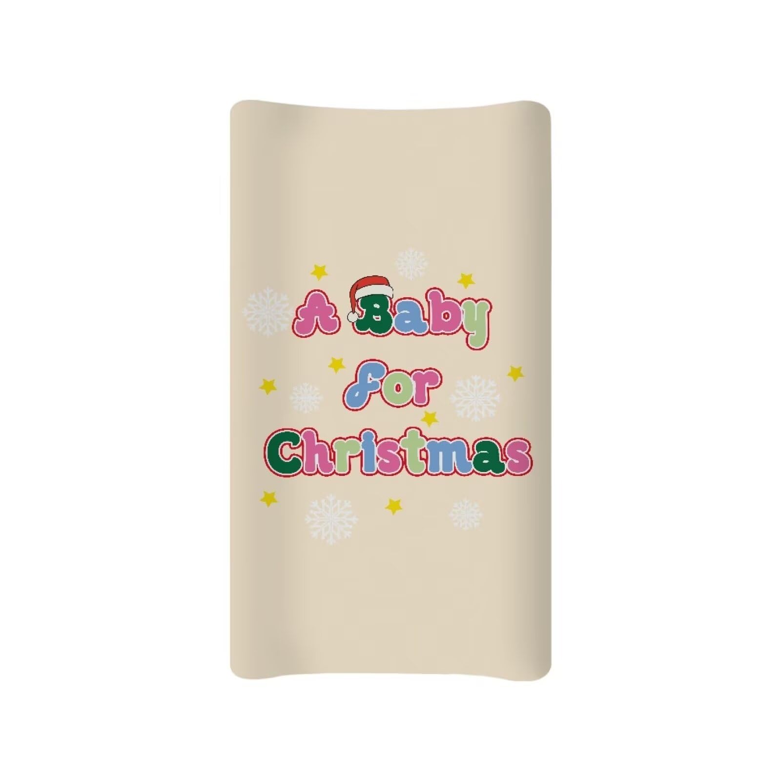 Guosanchn Christmas Changing Pad Cover Diaper Changing Pad Cover Infant Changing Table Cover Pink Changing Mat Cover Baby Nursery 32”x16” Diaper Changing Pad Sheets — image 1