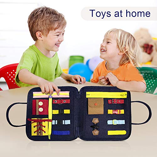 image for Electype Busy Board Montessori Basic Skills Activity Toys for Toddlers