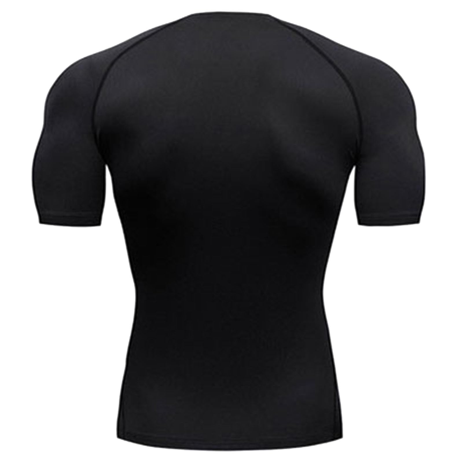 Maglietta a Compressione da Uomo, Asciugatura Rapida Camicia Uomo Sport Maglia Intima Base Layer Ciclismo,a Maniche Corte, Funzionale, Cool Dry, per Allenamento e Corsa