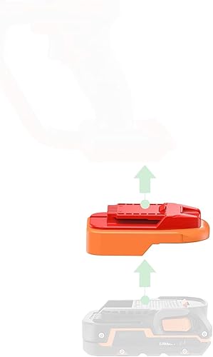 1 adaptador de actualización para Bauer 20 V sistema de litio herramientas inalámbricas compatibles con batería Ridgid 18v - Solo adaptador