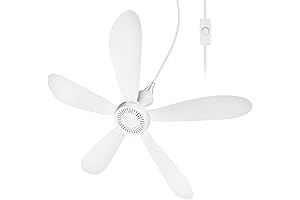 28 Inch Battery Ceiling Fan with Remote for Home and Outdoor Use