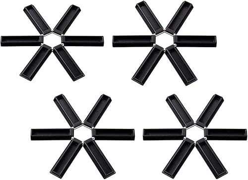 BFYDOAA Salvamanteles resistentes al calor para olla caliente, paquete de 4 almohadillas antideslizantes para ollas de cocina, manteles Cover