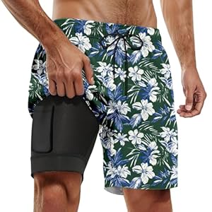 SRZYMJ Lederhose Herren Rashguard-Set 2-in-1