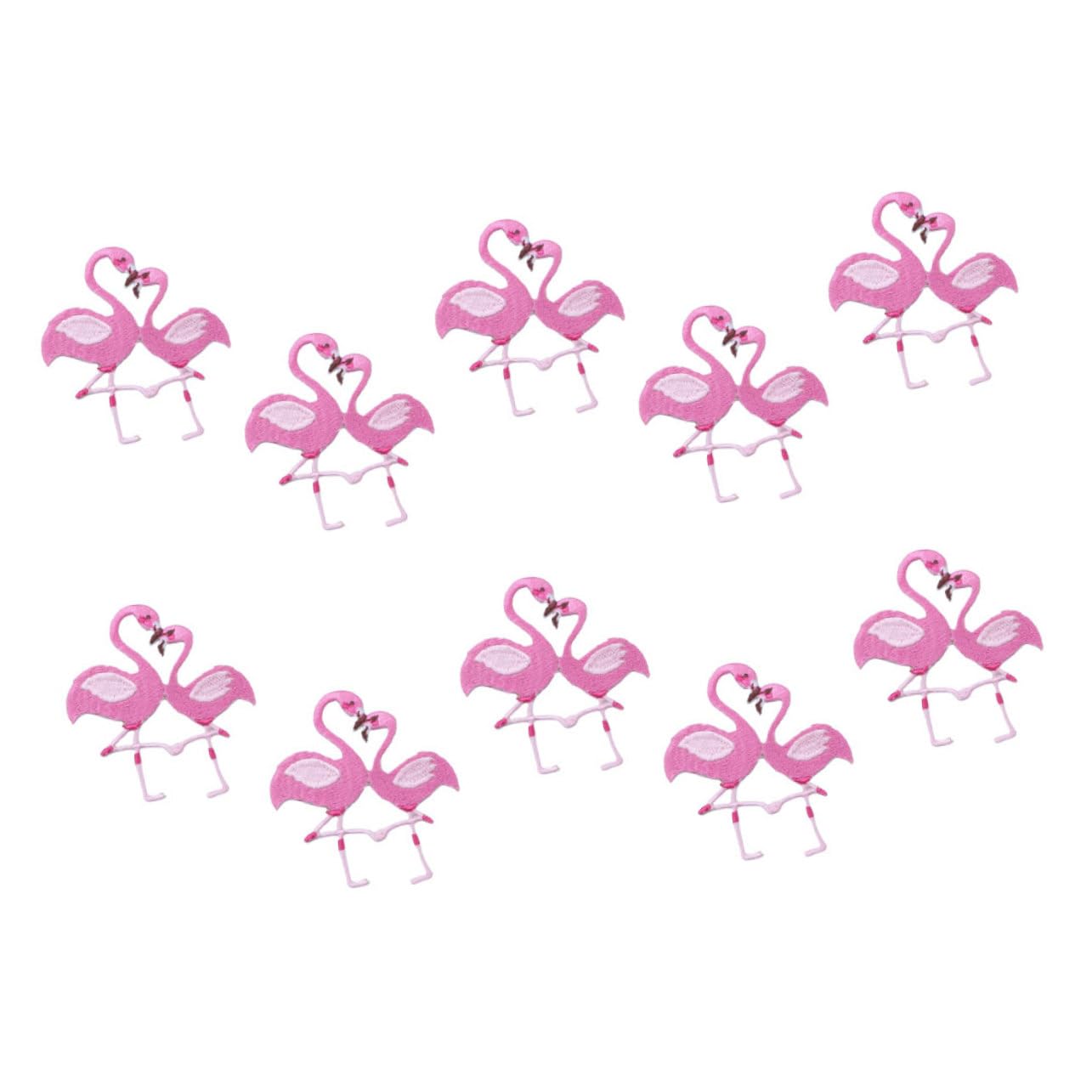 HOMSFOU 5 Set Toppe Flamingo Per Decorazione Abbigliamento E Accessori Patch Termoadesivi Per Cucire Su Vestiti Per Rimediare Danni E Personalizzare Outfit 10 Pezzi * 5