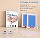 Zemiu XL Größe Baby Abdruck Set, 2 Pcs Baby Handabdruck und Fußabdruck Set Clean Touch Stempelkissen für Neugeborene/Baby Shower/Familie Geschenk,Pfotenabdruck Set-Blau