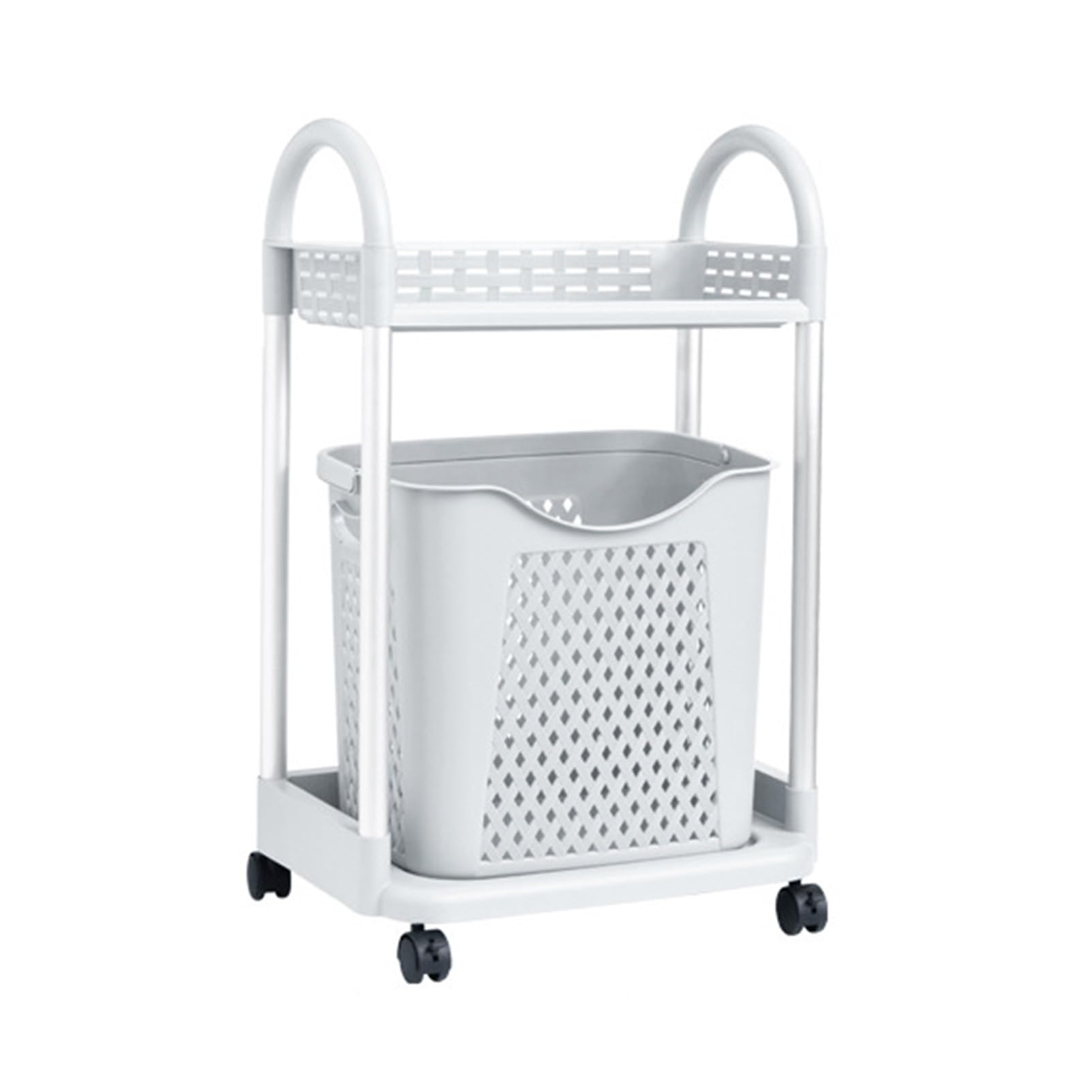 Plastic Dirty Clothes Hamper, Laundry Basket, Bathroom Clothes and Toys Storage Basket, Removable Pulley Dirty Clothes Bin