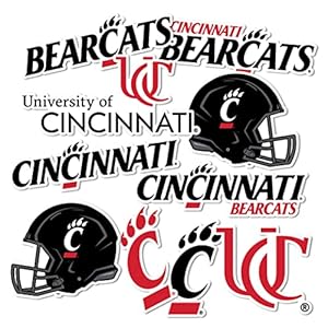 University of Cincinnati Sticker Bearcats UC Stickers Vinyl Decals Laptop Water Bottle Car Scrapbook T2 (Type 2)