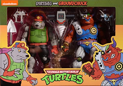 Nickelodeon-Neca Tmnt Teenage Mutant Ninja Turtles [Dirtbag And Groundchuck] 7" Action Figure 2 Pack, Target Exclusive #TOP21
