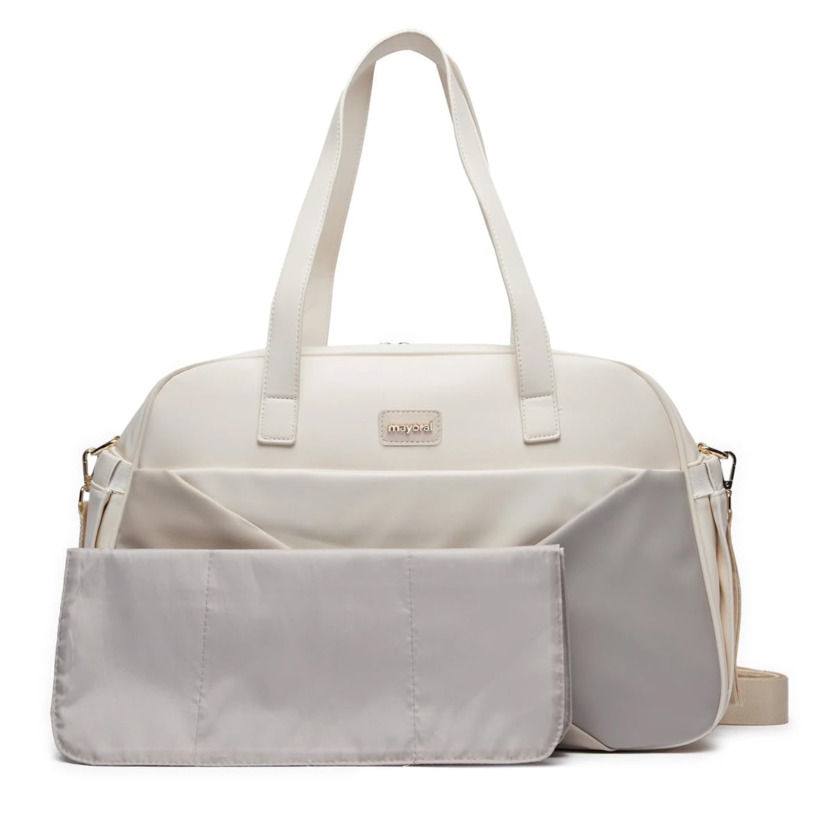Mayoral - Set Bolso Combinado con Accesorios para Bebé - Práctico y Elegante – Universal para todas las sillas de paseo y bolso con asa larga Ref. 19.429 (Avena 059)