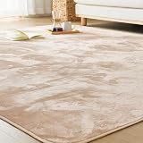 VK Living カーペット ラグ ラグマット 絨毯 185×185cm(約2畳) 滑り止め 【ムレない、洗える、変わらない】 24時間持続制菌消臭 防ダニ オールシーズン 床暖房 ホットカーペット対応 簡単に掃除 おしゃれ 北欧 フランネルラグ ライトモカ