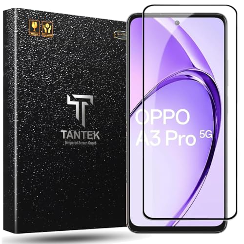 Image of TitanGuard Tempered Glass Screen Protector Guard for Oppo A3 Pro - 9H Hardness, Military Grade, Anti-Static, Easy Installation Kit - 1 PACK