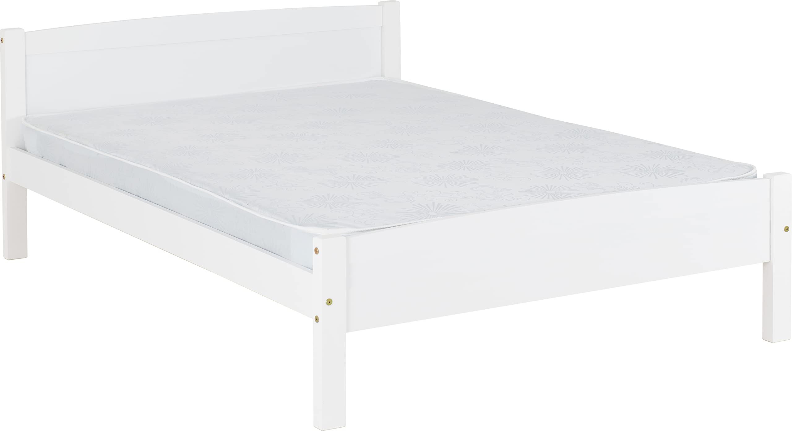 Seconique Amber 4'6" Double Bed Frame - Double - White