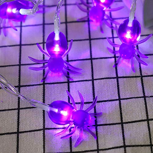 Willkey Guirlande lumineuse pour Halloween avec 20 LED à thème horrible Fonctionne avec piles pour Halloween Fête en extérieur Décoration d'intérieur Style 1