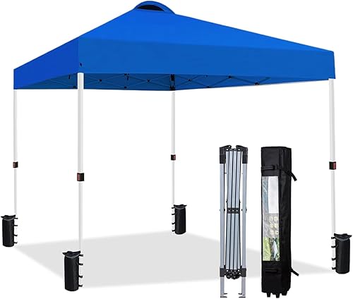 Tienda de campaña desplegable resistente de 10 x 10, toldo instantáneo para exteriores fácil de instalar con parte superior ventilada y bolsa con