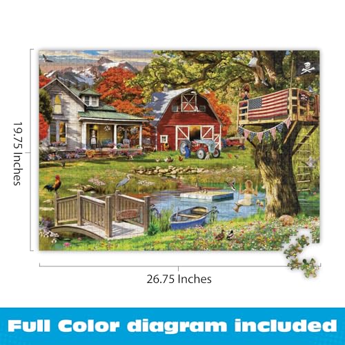 Puzzle 1000 Piezas Temática Campo Adultos miniatura 3