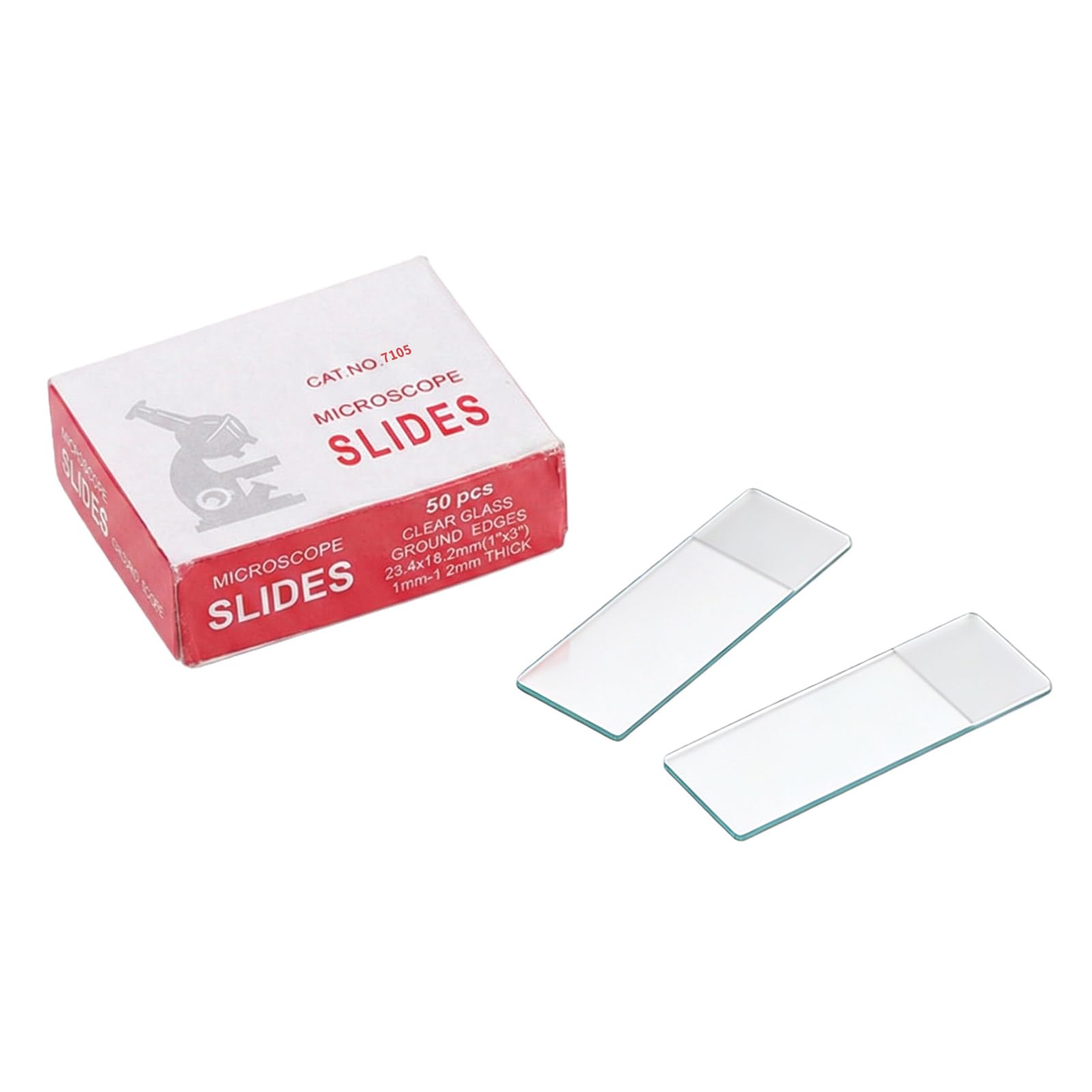 Tsophreniq A Of 50 Pre Cleaned Microscope Slides For Biological Science Education Glass Construction 24X76.2mm Biology Slides