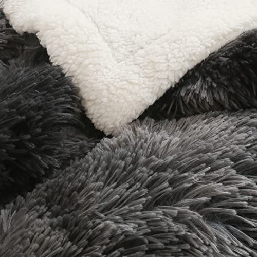 EMME Faux Fur Blanket, Super Soft, Thick and Elegant, Fluffy Microfiber Fleece Blanket, Warm Cozy Reversible Throw - Image 4