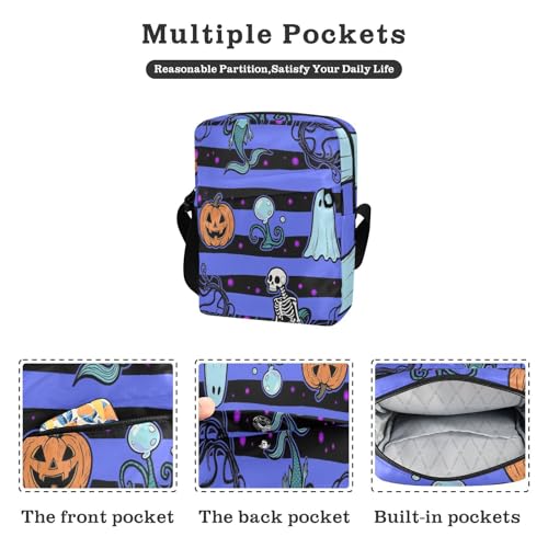 messenger bags for women cross body bag for woman small crossbody purse Adjustable Strap for Casual Casual- Halloween Mermaid Gothic2